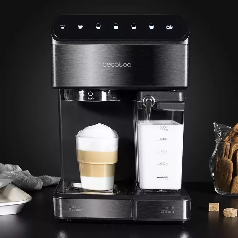 Ekspres do kawy CECOTEC Power Instant-ccino 20 Touch — w pełni automatyczny, zbiornik na wodę 1,4 L, 2 filiżanki, 1350 W