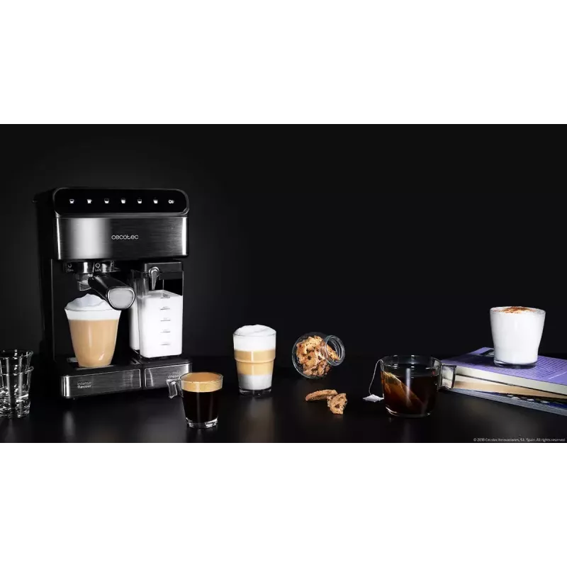 Ekspres do kawy CECOTEC Power Instant-ccino 20 Touch — w pełni automatyczny, zbiornik na wodę 1,4 L, 2 filiżanki, 1350 W