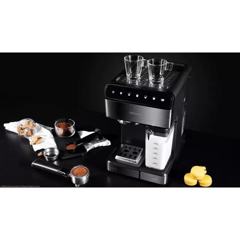 Ekspres do kawy CECOTEC Power Instant-ccino 20 Touch — w pełni automatyczny, zbiornik na wodę 1,4 L, 2 filiżanki, 1350 W