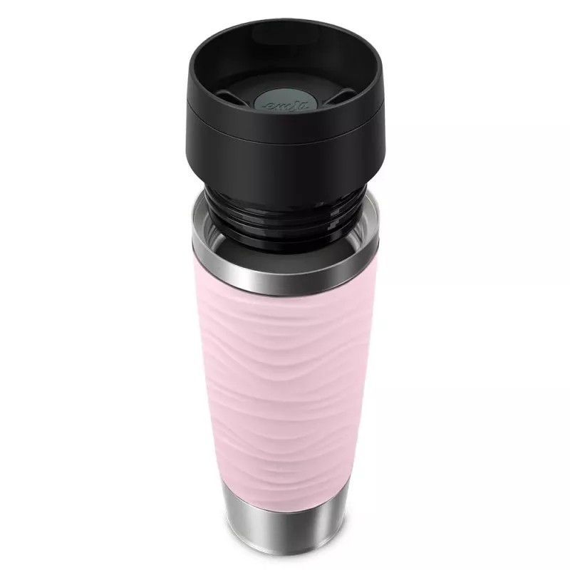 EMSA Travel Mug Waves Grande 500 ml Różowy, Stal nierdzewna