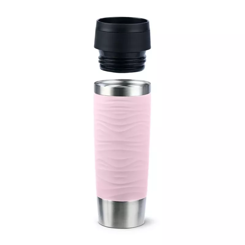 EMSA Travel Mug Waves Grande 500 ml Różowy, Stal nierdzewna