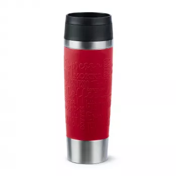 Kubek termiczny EMSA Travel Mug Classic N2022200 500 ml Czarny, Czerwony, Stal nierdzewna