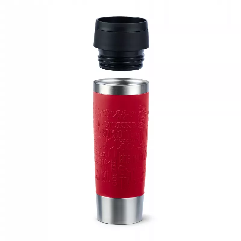 Kubek termiczny EMSA Travel Mug Classic N2022200 500 ml Czarny, Czerwony, Stal nierdzewna