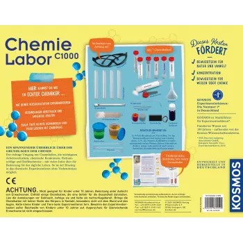 Kosmos Chemielabor C1000, Zestaw doświadczalny, Chemia, 10 lat