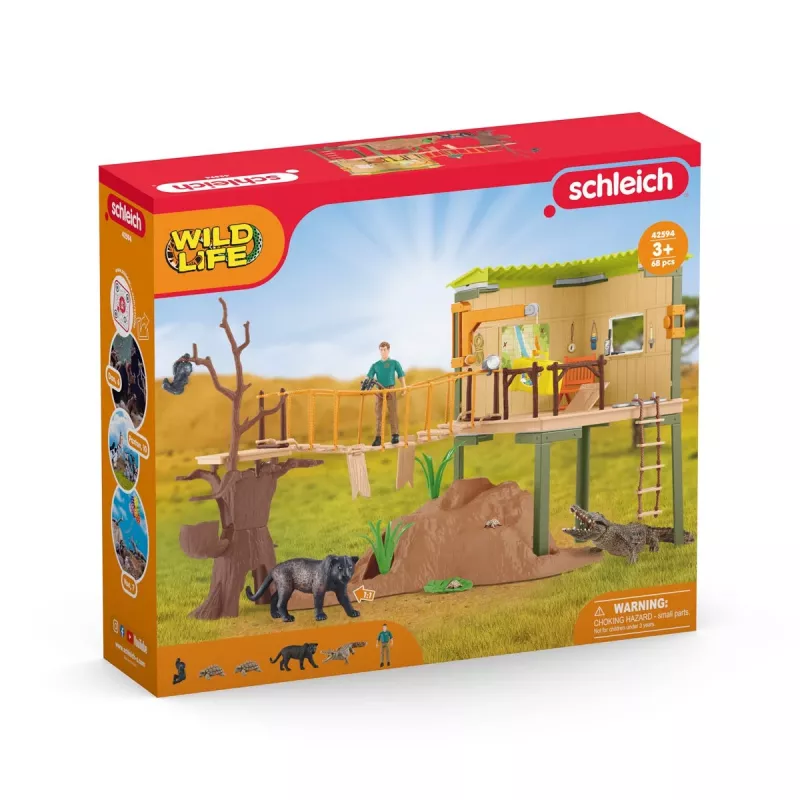 Zoo schleich WILD LIFE Stacja Przygód Strażnika Wielokolorowy 3-8 lat