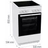 Gorenje GEC5A21WG Kuchenka wolnostojąca Elektryczna Płyta ceramiczna Biały