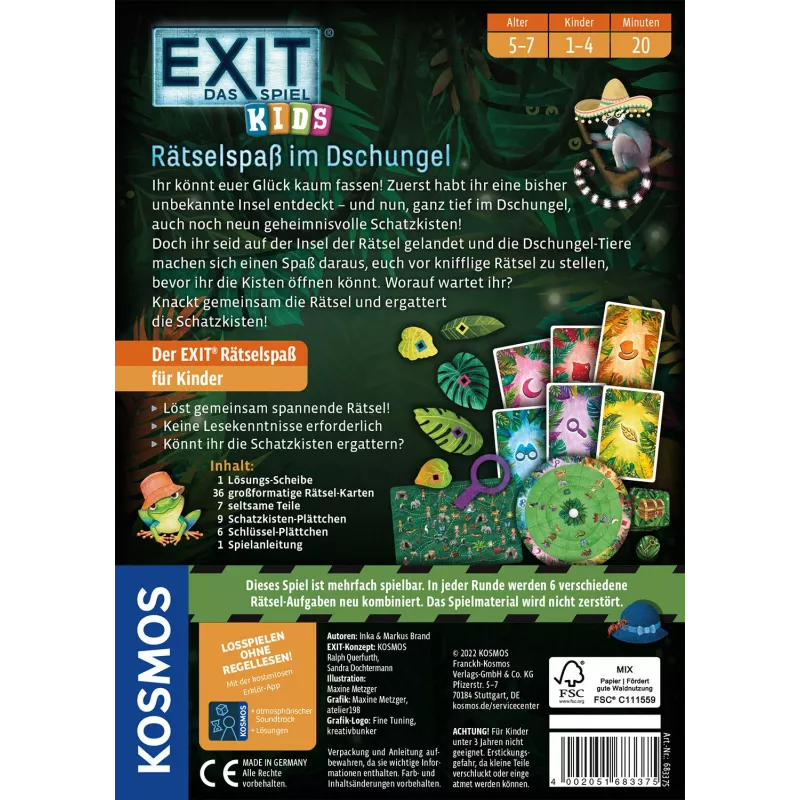 EXIT - Das Spiel Kids: Rätselspaß im Dschungel