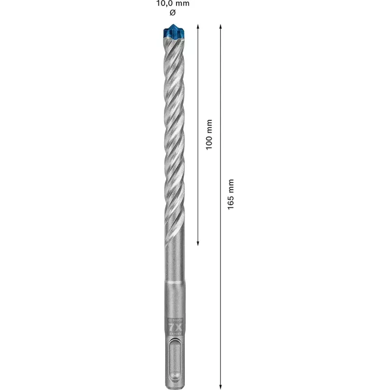 Bosch Expert SDS-plus-7X wiertło udarowe 5 mm x 165 mm, 10 szt. (2608900158)