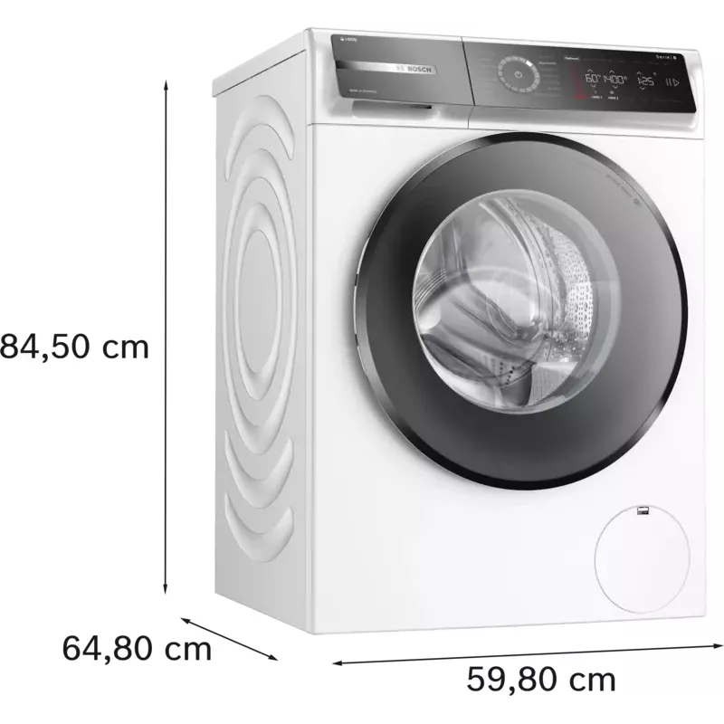 Pralka Bosch Serie 8 WGB244AW0 ładowana od przodu 9 kg 1400 obr./min Biała
