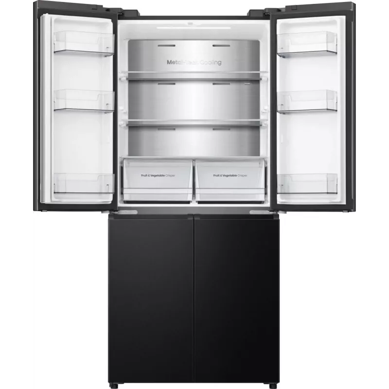 Hisense RQ5P470SAFD Wolnostojąca 483 L Czarna, Stal nierdzewna