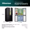 Hisense RQ5P470SAFD Wolnostojąca 483 L Czarna, Stal nierdzewna
