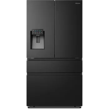 Lodówka side-by-side Hisense RF728N4SBFE wolnostojąca 560 L czarna