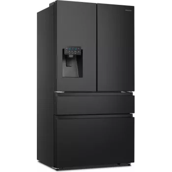 Lodówka side-by-side Hisense RF728N4SBFE wolnostojąca 560 L czarna