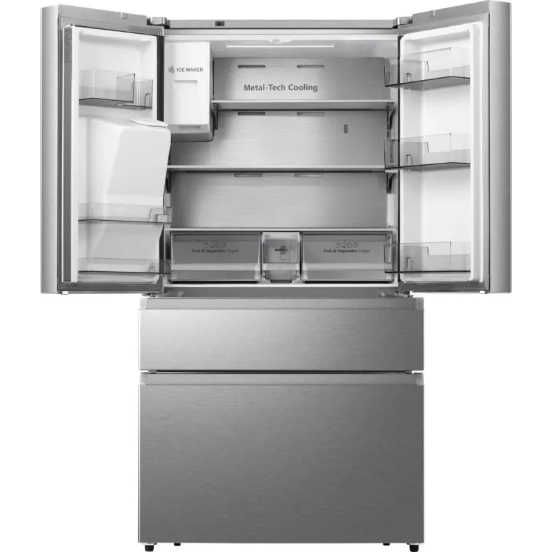 Hisense RF728N4SASE Wolnostojąca 560 L Stal nierdzewna