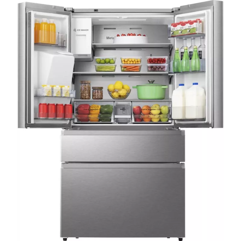 Hisense RF728N4SASE Wolnostojąca 560 L Stal nierdzewna