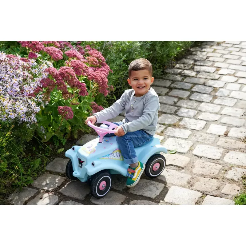 Samochód do jazdy BIG Bobby Car Push type 1 użytkownik 4 koła Różowy Turkusowy