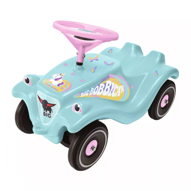 Samochód do jazdy BIG Bobby Car Push type 1 użytkownik 4 koła Różowy Turkusowy