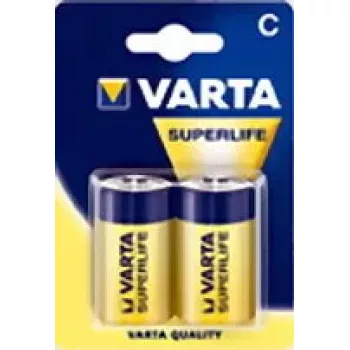 Bateria Varta Superlife C, cynkowo-węglowa, jednorazowego użytku, rozmiar C, 1,5 V, 50 mm