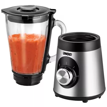 Unold Edel blender stołowy 1,5 l 500 W czarny, stal nierdzewna, przezroczysty