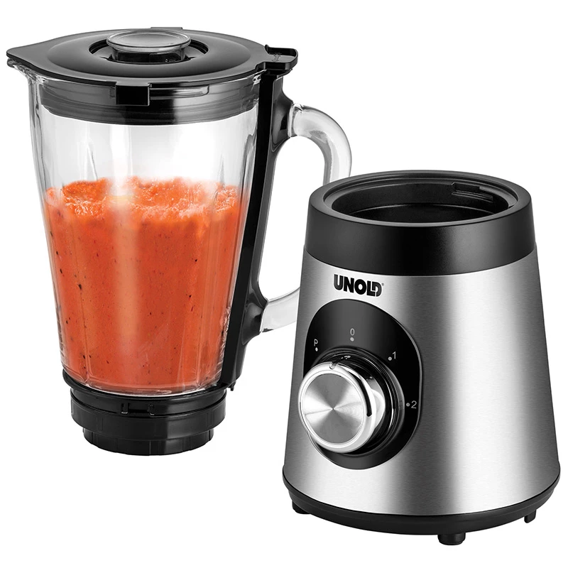 Unold Edel blender stołowy 1,5 l 500 W czarny, stal nierdzewna, przezroczysty