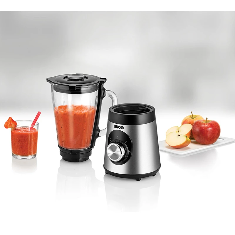 Unold Edel blender stołowy 1,5 l 500 W czarny, stal nierdzewna, przezroczysty