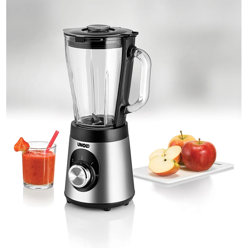 Unold Edel blender stołowy 1,5 l 500 W czarny, stal nierdzewna, przezroczysty