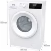 Gorenje WNHPI62SCPS/DE pralka Ładowana od przodu 6 kg 1200 obr./min Biała