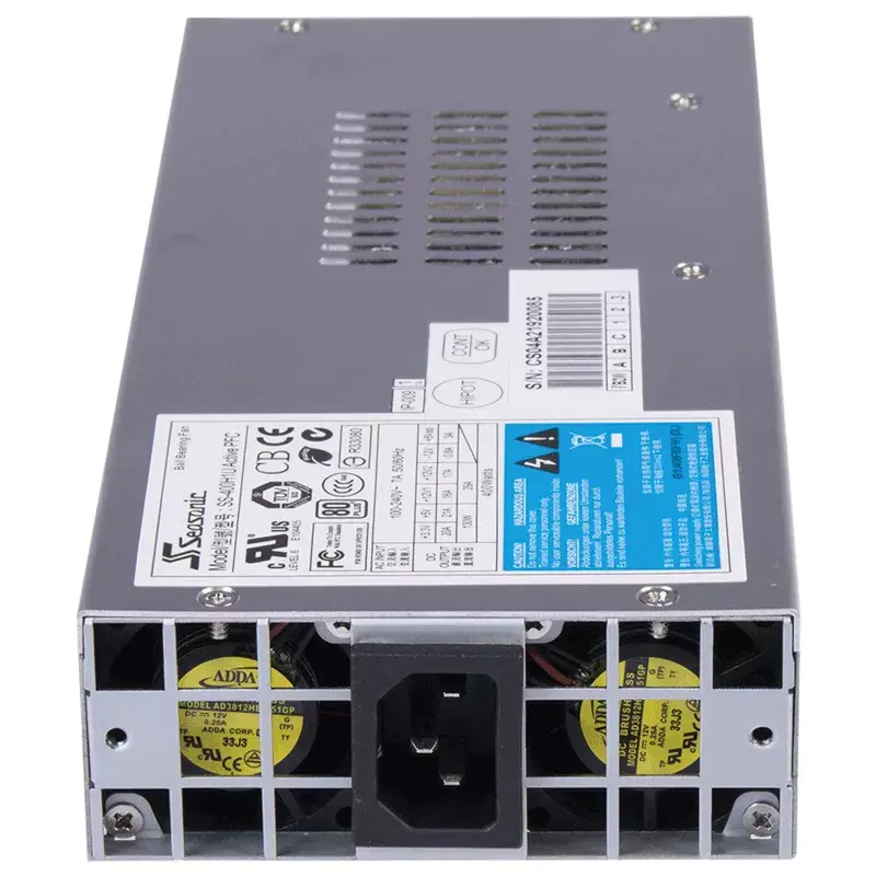 Zasilacz Seasonic SS-400 H1U 1U, 400 W, w pełni modułowy, 80 PLUS, szary, wentylator 40 mm