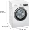 Pralka Siemens iQ500 WU14UT71 ładowana od przodu 8 kg 1400 obr./min biała