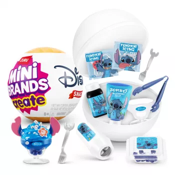 Mini Brands Create Disney Snacks Series 1 Capsule, Kuchnia, 8 lat, Baterie w zestawie, LR44, Wielokolorowy
