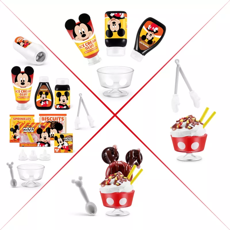 Mini Brands Create Disney Snacks Series 1 Capsule, Kuchnia, 8 lat, Baterie w zestawie, LR44, Wielokolorowy