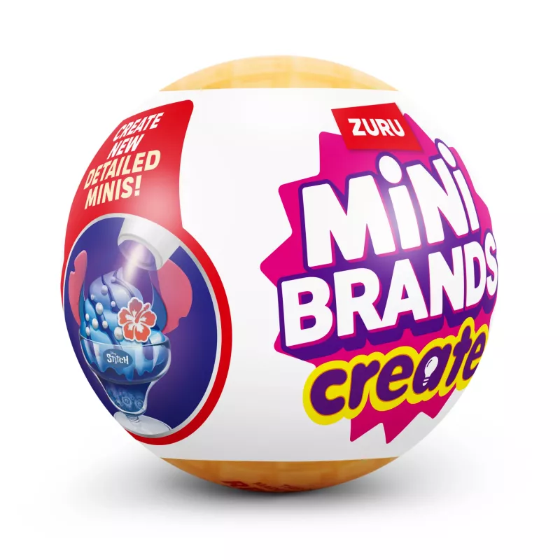 Mini Brands Create Disney Snacks Series 1 Capsule, Kuchnia, 8 lat, Baterie w zestawie, LR44, Wielokolorowy