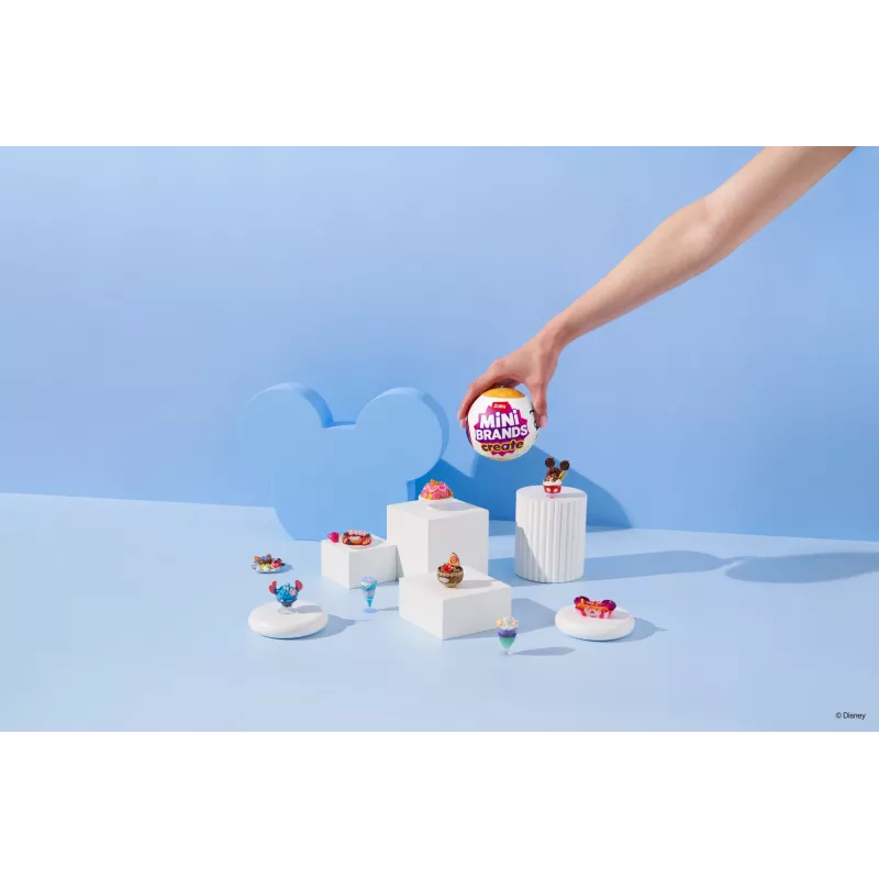 Mini Brands Create Disney Snacks Series 1 Capsule, Kuchnia, 8 lat, Baterie w zestawie, LR44, Wielokolorowy