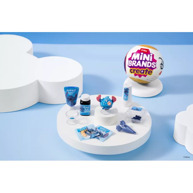 Mini Brands Create Disney Snacks Series 1 Capsule, Kuchnia, 8 lat, Baterie w zestawie, LR44, Wielokolorowy