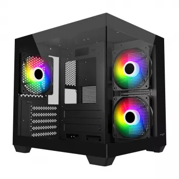 Fortron FSP Geh Mini S140 BA obudowa PC micro-ATX / M-ITX, ARGB, czarna