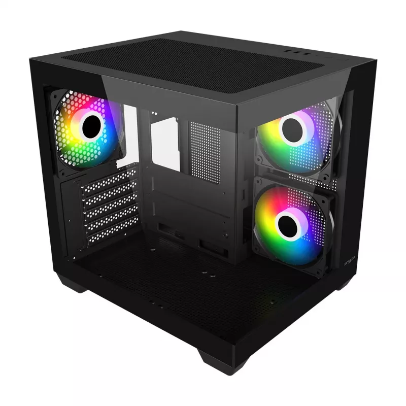 Fortron FSP Geh Mini S140 BA obudowa PC micro-ATX / M-ITX, ARGB, czarna