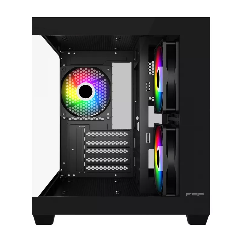 Fortron FSP Geh Mini S140 BA obudowa PC micro-ATX / M-ITX, ARGB, czarna