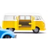 Zestaw modeli samochodów Siku VW T1 z przyczepą i VW Beetle, gotowy 1:50, rozmiar 42×200×51 mm