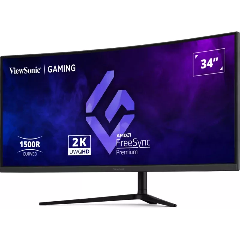 Monitor komputerowy Viewsonic VX3418C-2K 86,4 cm (34 cale) 3440 x 1440 pikseli UltraWide Quad HD Czarny