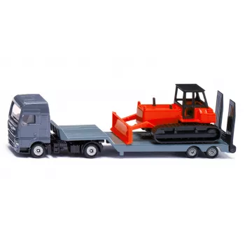 Siku Ciężarówka MAN z buldożerem, model Ciężarówka/Naczepa, 1:87, MAN, Szary, Czerwony, Chiny