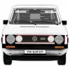 Zestaw modelarski w skali 1:12 Cobi Volkswagen Golf GTI 1976–1983 Edycja Executive — szczegółowa replika do złożenia