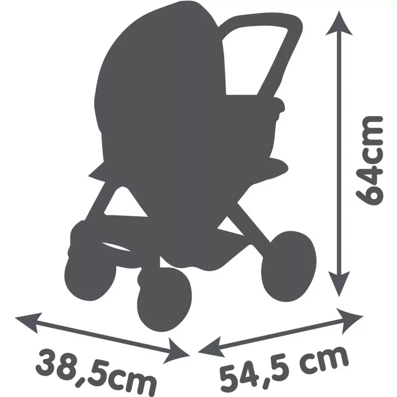 Wózek dla lalek 3-w-1 Simba-Dickie Smoby Maxi-Cosi beżowy