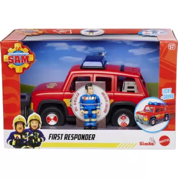 Pojazd-zabawka Simba-Dickie Fireman Sam Pojazd Pierwszego Reagowania – pojazd do zabawy w odgrywanie ról ratowniczych