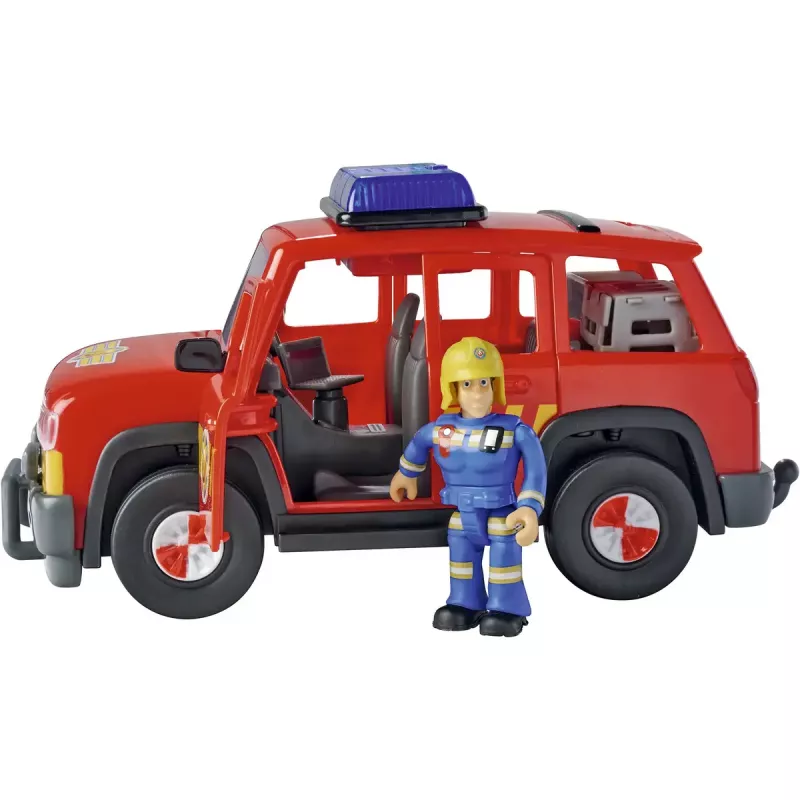 Pojazd-zabawka Simba-Dickie Fireman Sam Pojazd Pierwszego Reagowania – pojazd do zabawy w odgrywanie ról ratowniczych