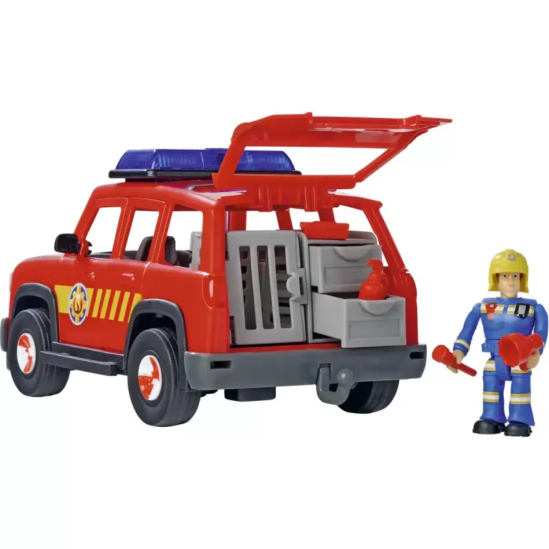 Pojazd-zabawka Simba-Dickie Fireman Sam Pojazd Pierwszego Reagowania – pojazd do zabawy w odgrywanie ról ratowniczych