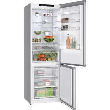 Bosch Serie 4 KGN492IAF Chłodziarko-zamrażarka wolnostojąca 440 L Stal nierdzewna