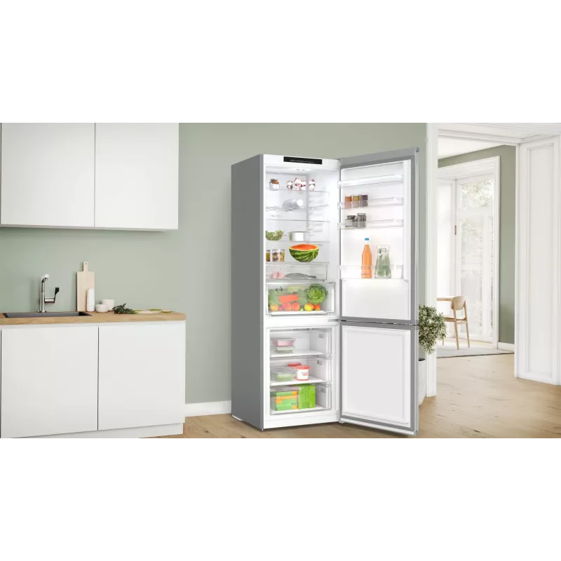 Bosch Serie 4 KGN492IAF Chłodziarko-zamrażarka wolnostojąca 440 L Stal nierdzewna