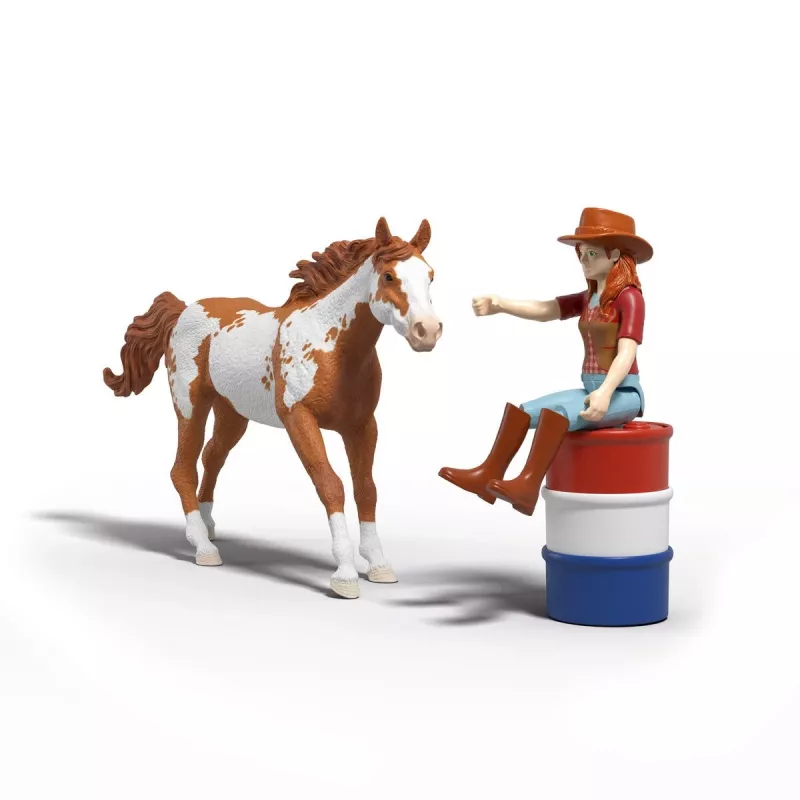schleich HORSE CLUB Przygody Hanny na Dzikim Zachodzie, 5 lat, Konie, Wielokolorowy, Plastik
