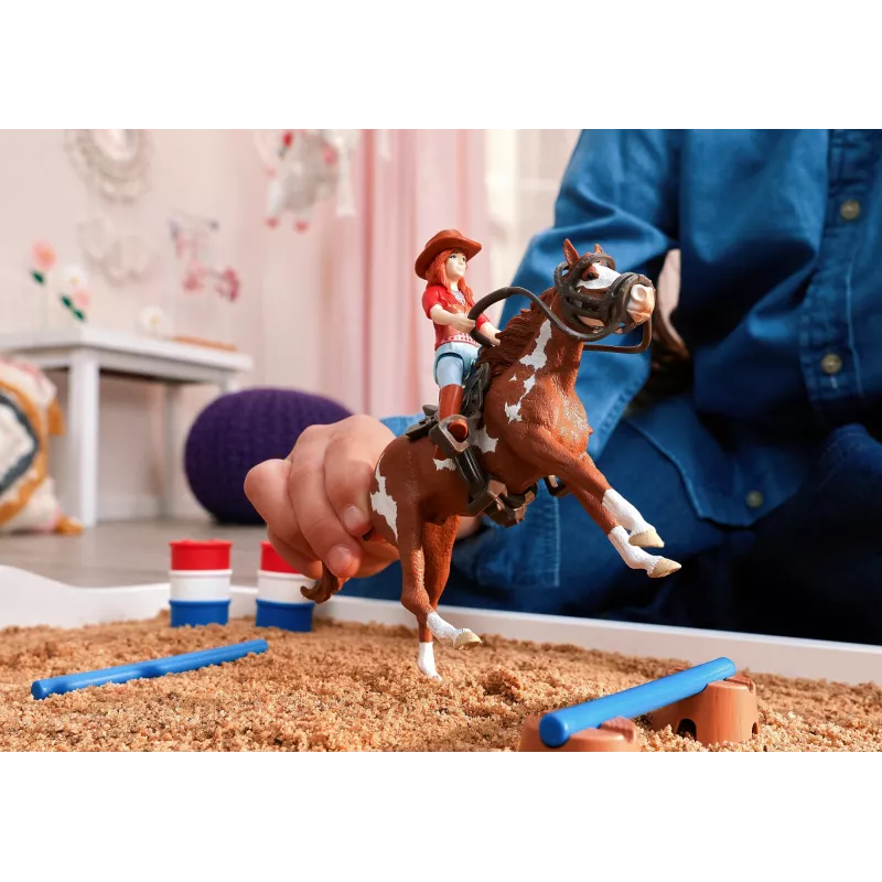 schleich HORSE CLUB Przygody Hanny na Dzikim Zachodzie, 5 lat, Konie, Wielokolorowy, Plastik