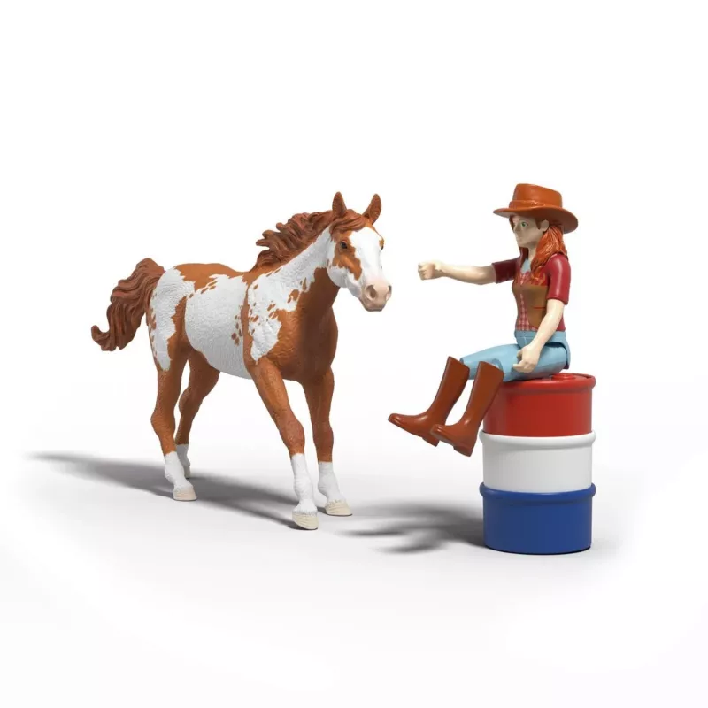schleich HORSE CLUB Przygody Hanny na Dzikim Zachodzie, 5 lat, Konie, Wielokolorowy, Plastik